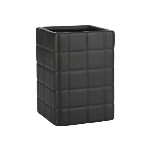 ESTIA ΠΟΤΗΡΑΚΙ ΜΠΑΝΙΟΥ TILES ΚΕΡΑΜΙΚΟ 7.5x11cm ΜΑΥΡΟ