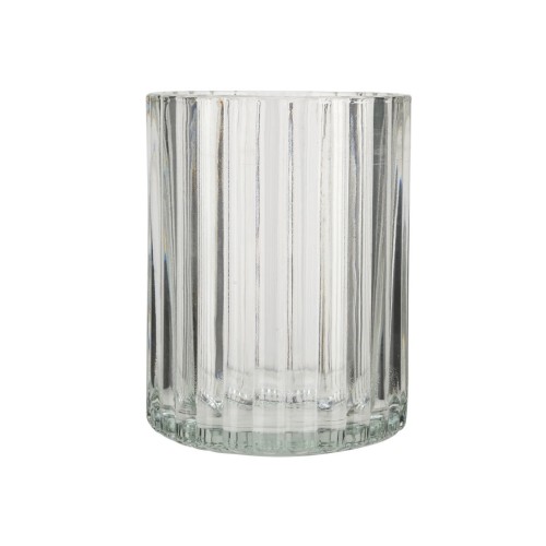 ESTIA ΠΟΤΗΡΑΚΙ ΜΠΑΝΙΟΥ ALIVIO ΓΥΑΛΙΝΟ ΑΝΑΓΛΥΦΟ 7.8x10cm ΔΙΑΦΑΝΟ