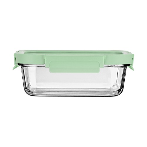 ESTIA ΦΑΓΗΤΟΔΟΧΕΙΟ CLICK&SEAL ΓΥΑΛΙΝΟ 1050ml 21.6x16.5x7.4cm ΜΕ ΚΑΠΑΚΙ ΠΛΑΣΤΙΚΟ MINT