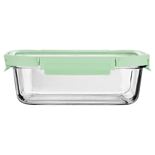 ESTIA ΦΑΓΗΤΟΔΟΧΕΙΟ CLICK&SEAL ΓΥΑΛΙΝΟ 1520ml 23.5x17.8x7.6cm ΜΕ ΚΑΠΑΚΙ ΠΛΑΣΤΙΚΟ MINT