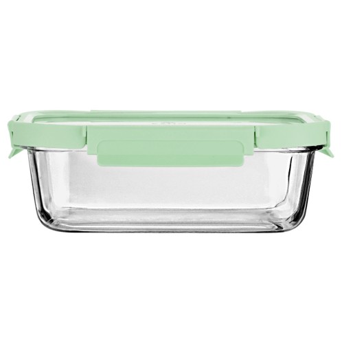 ESTIA ΦΑΓΗΤΟΔΟΧΕΙΟ CLICK&SEAL ΓΥΑΛΙΝΟ 1520ml 23.5x17.8x7.6cm ΜΕ ΚΑΠΑΚΙ ΠΛΑΣΤΙΚΟ MINT