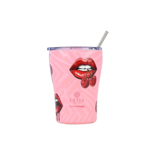 ESTIA ΘΕΡΜΟΣ COFFEE MUG SAVE THE AEGEAN 350ml BLUSH POP