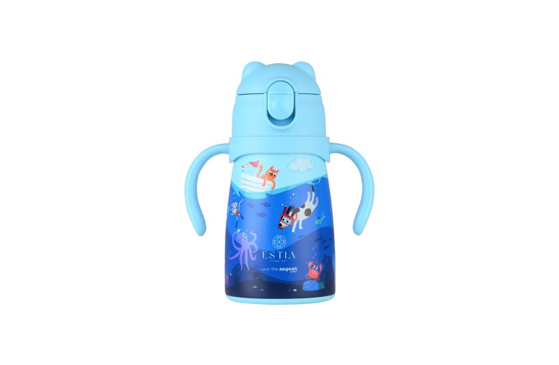 ESTIA ΘΕΡΜΟΣ ΠΑΙΔΙΚΟ BUBBLE BOTTLE SAVE THE AEGEAN 300ml OCEAN PLAY