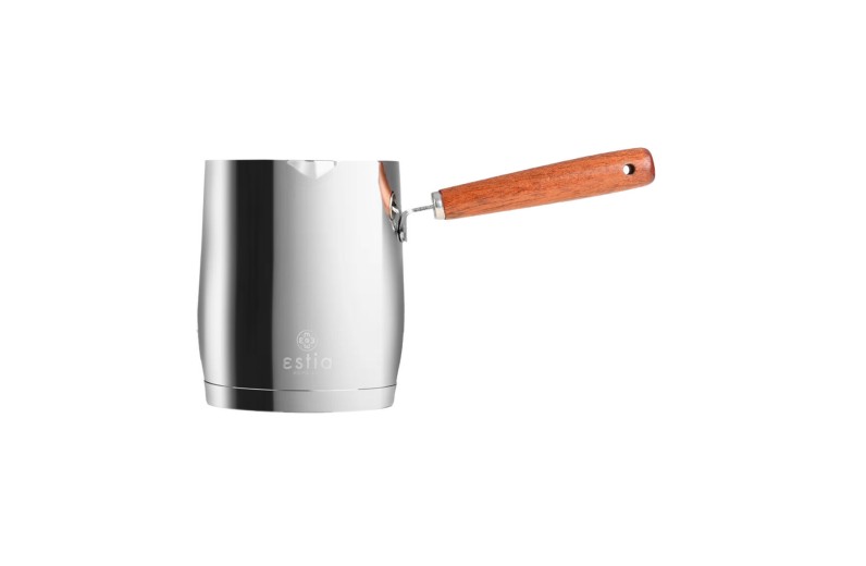 ESTIA ΜΠΡΙΚΙ ΑΝΟΞΕΙΔΩΤΟ MOKKA 530ml ΜΕ ΞΥΛΙΝΗ ΛΑΒΗ