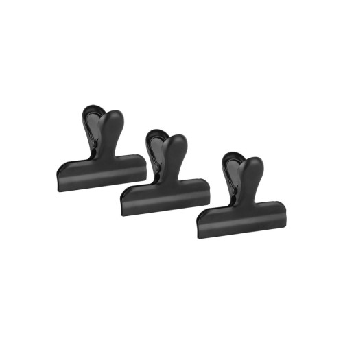 ESTIA ΚΛΙΠ ΓΙΑ ΣΑΚΟΥΛΕΣ ΤΡΟΦΙΜΩΝ ΜΑΥΡΑ 3 ΤΕΜ.