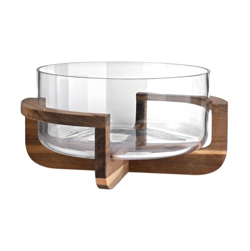 ESTIA ΣΑΛΑΤΙΕΡΑ ALLURE ΜΕ ΞΥΛΙΝΗ ΒΑΣΗ 30CM