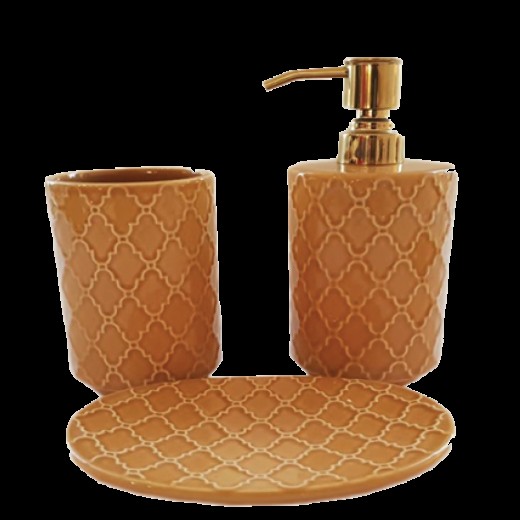 Σετ μπάνιου πορσελάνη με ανοξείδωτη-αμετάβλητη αντλία