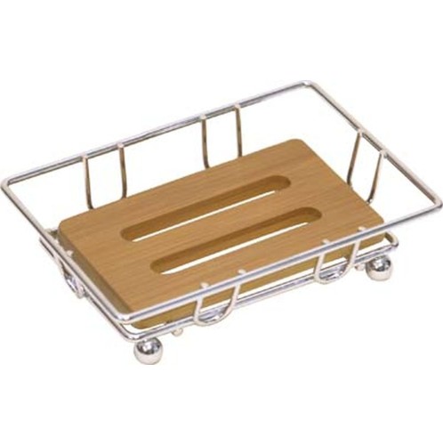 Μεταλλική βάση με bamboo για σαπούνι .