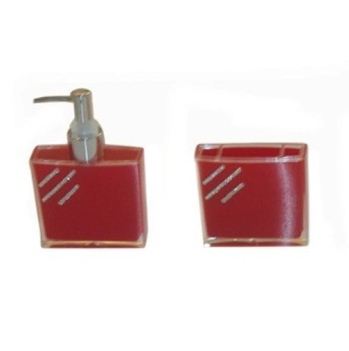 Σετ dispenser και ποτηροθήκη με στρασάκι