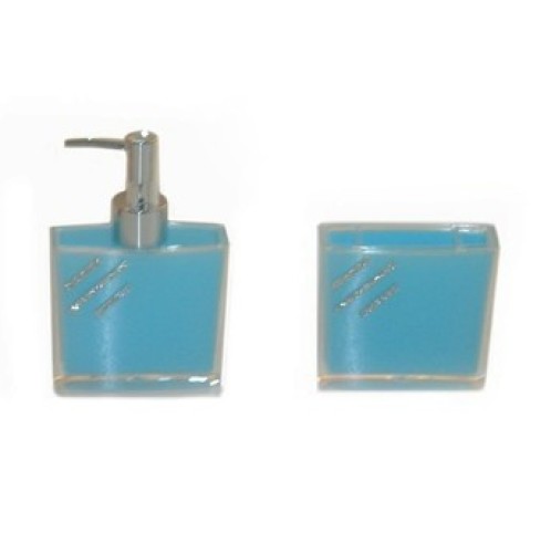 Σετ dispenser και ποτηροθήκη με στρασάκι