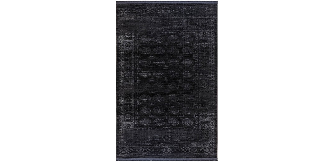 Χαλί ezzo Nomade Fringes B531AHY FUME - Bed Set (3 pieces)