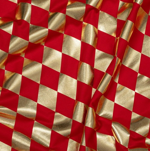 ΥΦΑΣΜΑ ARLECCHINO 140cm X 3m ΚΟΚΚΙΝΟ-ΧΡΥΣΟ