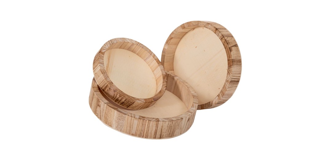 ΞΥΛΙΝΟΙ ΔΙΣΚΟΙ ΚΑΦΕ ΣΕΤ 3 Φ33Χ6 Φ29Χ5 Φ24Χ4ΕΚ. ΣΤΡΟΓΓΥΛΟΙ