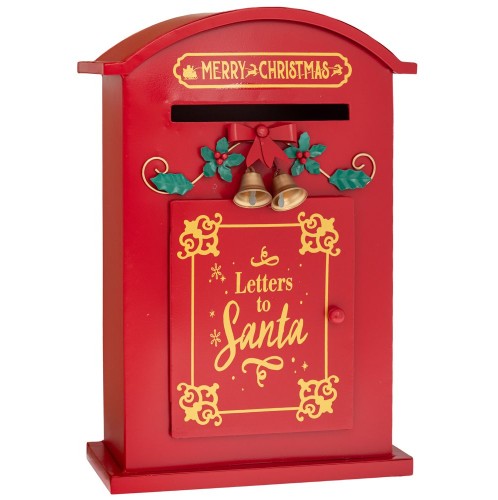 ΚΟΚΚΙΝΟ ΜΕΤΑΛΛΙΚΟ ΓΡΑΜΜΑΤΟΚΙΒΩΤΙΟ 27Χ12Χ41ΕΚ (Letters for Santa)