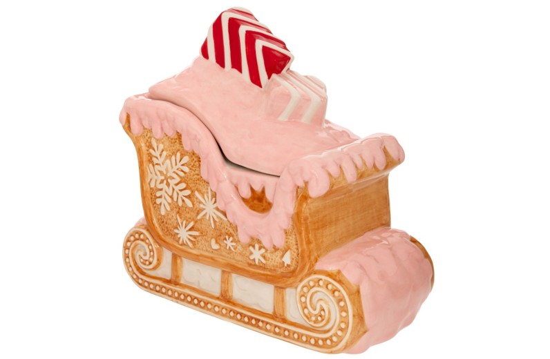 GINGERBREAD ΚΕΡΑΜΙΚΗ ΜΠΙΣΚΟΤΙΕΡΑ ΣΕ ΣΧΗΜΑ ΕΛΚΗΘΡΟ 25Χ13Χ24ΕΚ