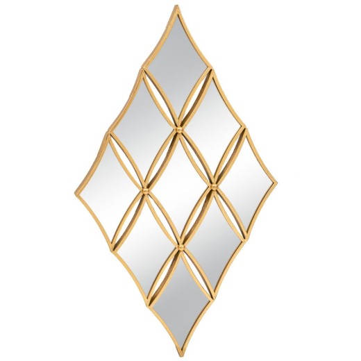 ΧΡΥΣΟΣ ΜΕΤΑΛΛΙΚΟΣ ΚΑΘΡΕΦΤΗΣ ΜΕ ΡΟΜΒΟΥΣ 56Χ2Χ96ΕΚ