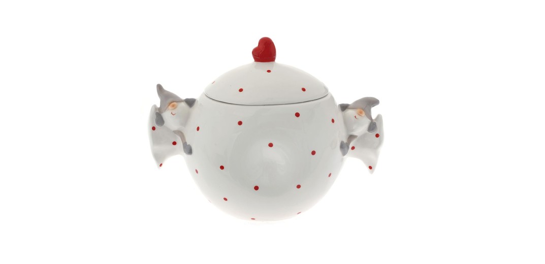 ΛΕΥΚΗ ΚΟΚΚΙΝΗ ΠΟΥΑ ΜΠΙΣΚΟΤΙΕΡΑ ΚΑΡΑΜΕΛΑ 24Χ12Χ17ΕΚ