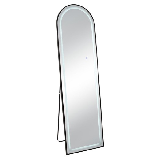 ΜΑΥΡΟΣ ΜΕΤΑΛΛΙΚΟΣ ΚΑΘΡΕΦΤΗΣ ΔΑΠΕΔΟΥ ΜΕ LED 50Χ170ΕΚ