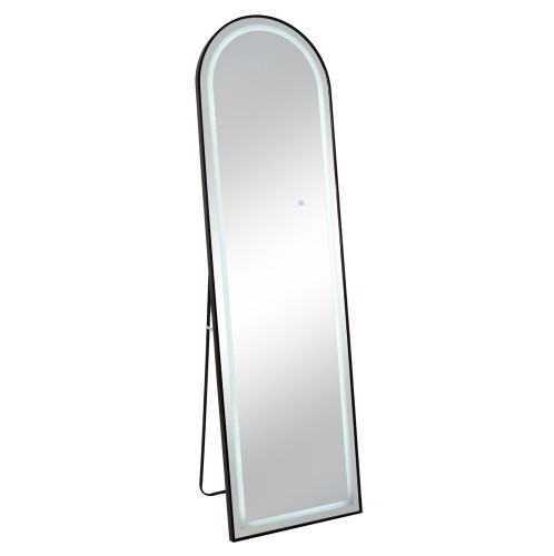 ΜΑΥΡΟΣ ΜΕΤΑΛΛΙΚΟΣ ΚΑΘΡΕΦΤΗΣ ΔΑΠΕΔΟΥ ΜΕ LED 50Χ170ΕΚ