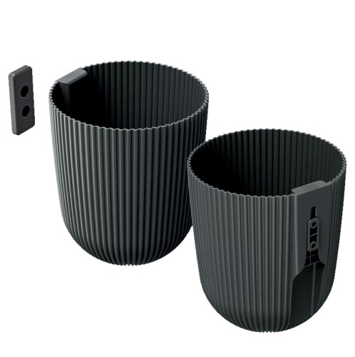 MILLY WALL CARBON ΠΛΑΣΤΙΚΟ ΚΑΣΠΩ Φ15Χ18ΕΚ