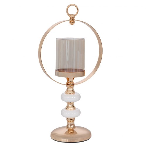 ΧΡΥΣΟ ΜΕΤΑΛΛΙΚΟ ΚΗΡΟΠΗΓΙΟ ΜΕ ΣΤΕΦΑΝΙ AND ΓΥΑΛΙ Φ12 18Χ39ΕΚ