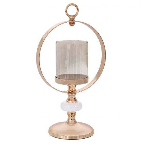 ΧΡΥΣΟ ΜΕΤΑΛΛΙΚΟ ΚΗΡΟΠΗΓΙΟ ΜΕ ΣΤΕΦΑΝΙ AND ΓΥΑΛΙ Φ12 18Χ34ΕΚ