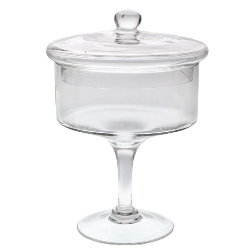 ΔΙΑΦΑΝΗ ΓΥΑΛΙΝΗ ΦΟΝΤΑΝΙΕΡΑ ΜΕ ΠΟΔΙ AND ΚΑΠΑΚΙ Φ18Χ25ΕΚ