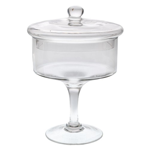 ΔΙΑΦΑΝΗ ΓΥΑΛΙΝΗ ΦΟΝΤΑΝΙΕΡΑ ΜΕ ΠΟΔΙ AND ΚΑΠΑΚΙ Φ18Χ25ΕΚ