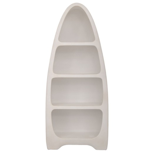 ΛΕΥΚΗ MDF ΡΑΦΙΕΡΑ ΜΕ ΚΩΝΙΚΟ ΣΧΗΜΑ 80Χ36Χ190ΕΚ