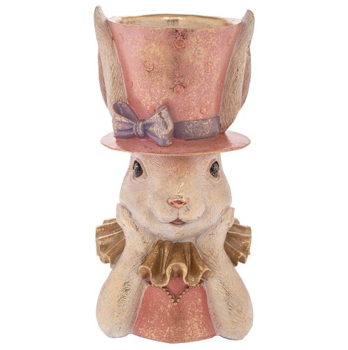 ΡΟΖ ΠΟΛΥΡΕΖΙΝ ΛΑΓΟΣ ΚΑΣΠΩ 17,8X16,3Χ34ΕΚ