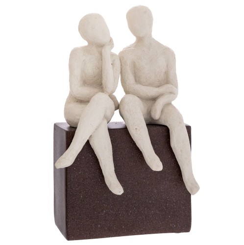 ΛΕΥΚΗ ΠΟΛΥΡΕΖΙΝ ΦΙΓΟΥΡΑ ΖΕΥΓΑΡΙΟΥ ΠΟΥ ΚΟΥΒΕΝΤΙΑΖΕΙ ΣΕ ΚΑΦΕ ΒΑΣΗ 14Χ9Χ22ΕΚ