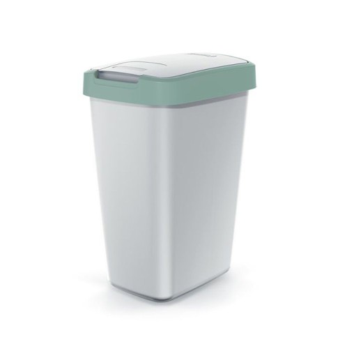 COMPACTA Q ΑΝΟΙΧΤΟ ΠΡΑΣΙΝΟ ΓΚΡΙ ΠΛΑΣΤΙΚΟΣ ΚΑΔΟΣ 12LT