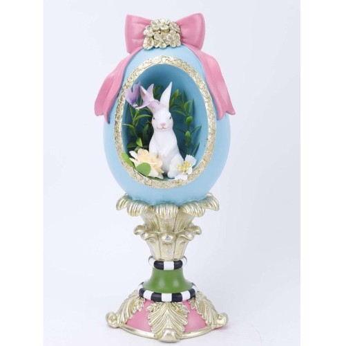 ΠΟΛΥΧΡΩΜΟ ΠΟΛΥΡΕΖΙΝ ΔΙΑΚΟΣΜΗΤΙΚΟ ΑΥΓΟ ΜΕ ΛΑΓΟ 13Χ12Χ31ΕΚ