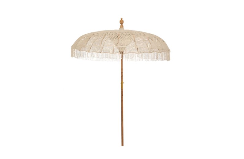 ΟΜΠΡΕΛΑ ΜΑΚΡΑΜΕ ΛΕΥΚΗ Φ185ΕΚ BALI (ΥΨΟΣ 170 260 ΕΣΩΤΕΡΙΚΟ 210ΕΚ.)