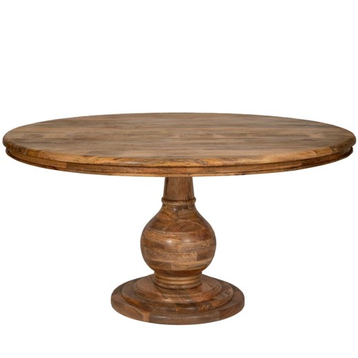 ΤΡΑΠΕΖΙ ΡΟΤΟΝΤΑ 152x152x78EK ΚΑΦΕ ΞΥΛΙΝΟ ΣΤΡΟΓΓΥΛΟ