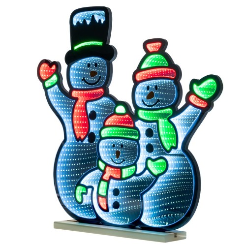 INFINITY ΦΩΤΙΖΟΜΕΝΗ ΟΙΚΟΓΕΝΕΙΑ ΧΙΟΝΑΝ ΠΟΙ 65Χ65ΕΚ ΔΙΠΛΗ ΟΨΗΣ ΣΕ ΞΥΛΙΝΗ ΒΑΣΗ