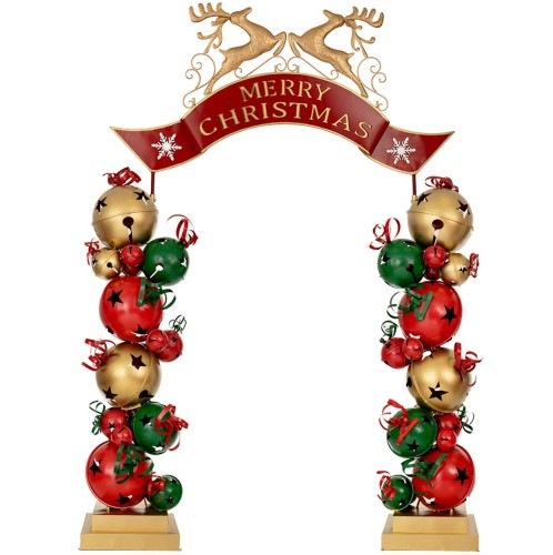 ΜΕΤΑΛΛΙΚΗ ΚΑΜΑΡΑ ΜΕ ΚΟΥΔΟΥΝΙΑ MERRY CRHISTMAS 263Χ55Χ309ΕΚ