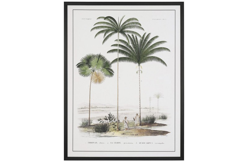 ΠΙΝΑΚΑΣ 60Χ80 ΕΚ ΡΕΤΡΟ ΘΕΜΑ ΜΕ ΦΟΙΝΙΚΕΣ, ΤΥΠΩΜΑ ΣΕ ΚΑΜΒΑ