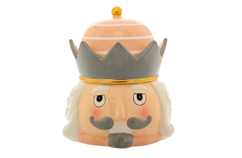 ΓΚΡΙ ΡΟΖ ΚΕΡΑΜΙΚΗ ΜΠΙΣΚΟΤΙΕΡΑ ΜΕ ΚΑΠΑΚΙ ΣΕ ΣΧΗΜΑ ΚΑΡΥΟΘΡΑΥΣΤΗ 19Χ17Χ22ΕΚ