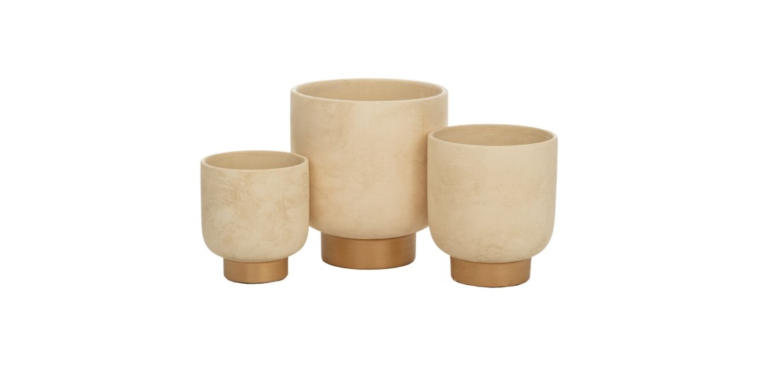 ΣΕΤ 3 ΜΠΕΖ ΠΗΛΙΝΟ ΚΑΣΠΩ ΜΕ ΧΡΥΣΗ ΒΑΣΗ 22Χ22Χ24ΕΚ 17Χ17Χ20ΕΚ 14Χ14Χ16ΕΚ