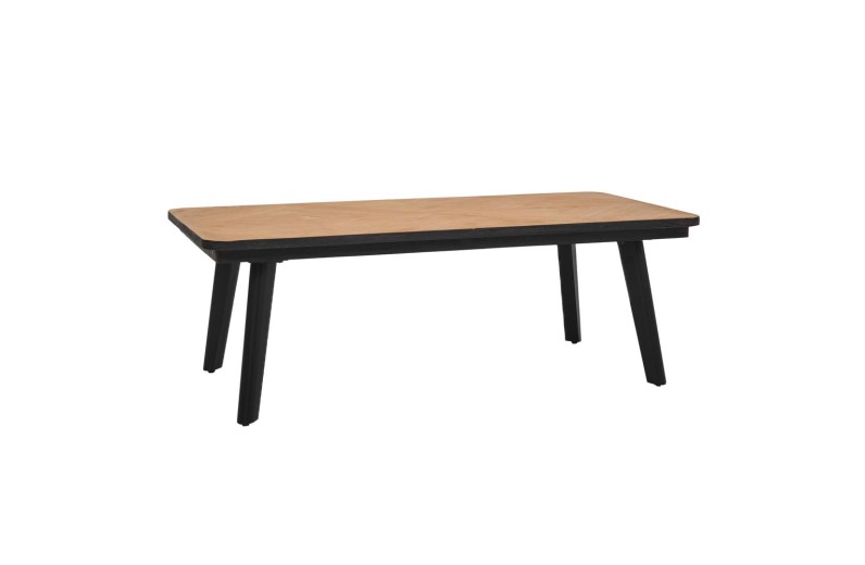 ΞΥΛΙΝΟ ΤΡΑΠΕΖΙ ΣΑΛΟΝΙΟΥ ΜΕ ΜΑΥΡΑ ΜΕΤΑΛΛΙΚΑ ΠΟΔΙΑ 120Χ60Χ43ΕΚ ΜΑΣΙΦ ΞΥΛΟ