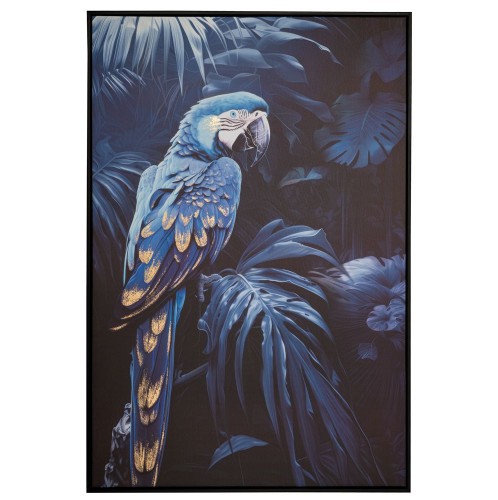 BLUE PARROT ΧΡΥΣΟΤΥΠΙΑ 83Χ123ΕΚ ME ΜΑΥΡΗ ΚΟΡΝΙΖΑ ΣΕ ΤΥΠΩΜΕΝΟ ΚΑΜΒΑ