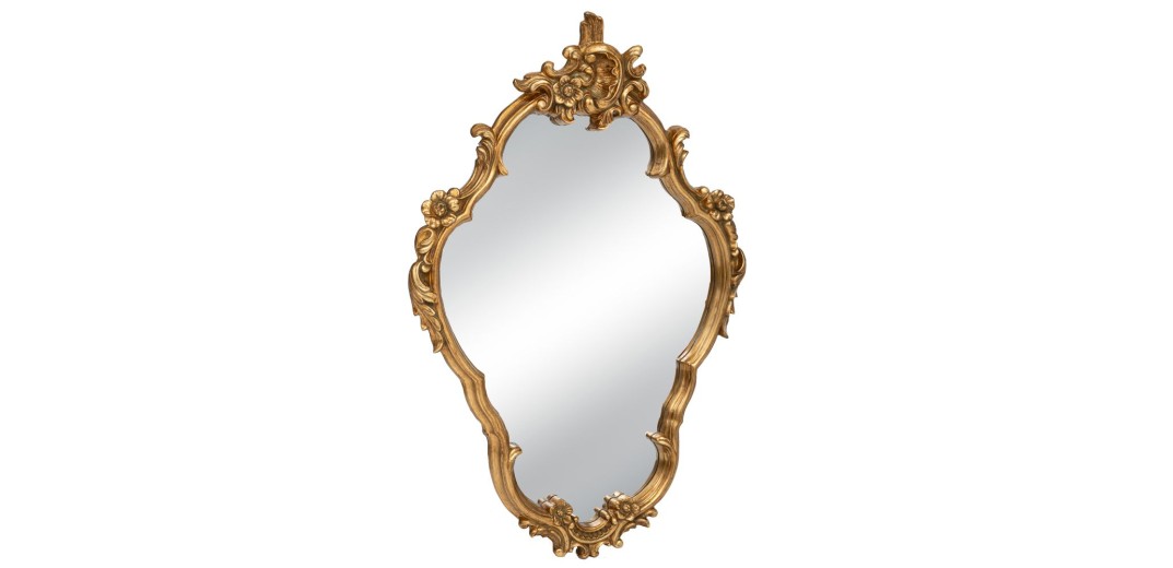 ΧΡΥΣΟΣ VINTAGE PU ΚΑΘΡΕΦΤΗΣ ΤΟΙΧΟΥ ΜΕ ΑΝΑΓΛΥΦΑ ΣΧΕΔΙΑ 68Χ9Χ104ΕΚ