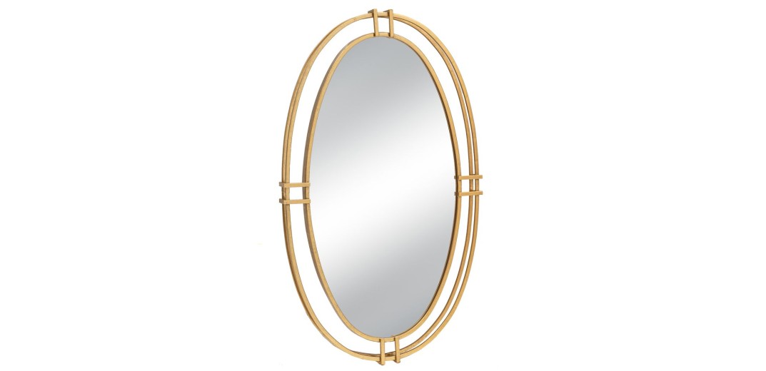 ΧΡΥΣΟΣ ΜΕΤΑΛΛΙΚΟΣ ΟΒΑΛ ΚΑΘΡΕΦΤΗΣ ΤΟΙΧΟΥ 52Χ5Χ87ΕΚ