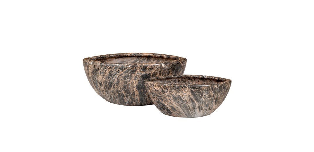 ΚΕΡΑΜΙΚΟ ΟΒΑΛ ΚΑΣΠΩ ΣΕΤ 2 ΕΦΕ ΣΚΟΥΡΟΥ ΜΑΡΜΑΡΟΥ 21X46X20 16X35X14