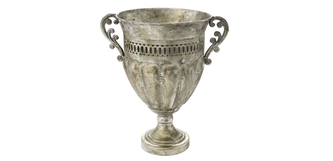 ΑΣΗΜΙ ΑΝΤΙΚΕ ΜΕΤΑΛΛΙΚΟΣ ΑΜΦΟΡΕΑΣ 29x22x32EK ΜΕ ΧΕΡΙ