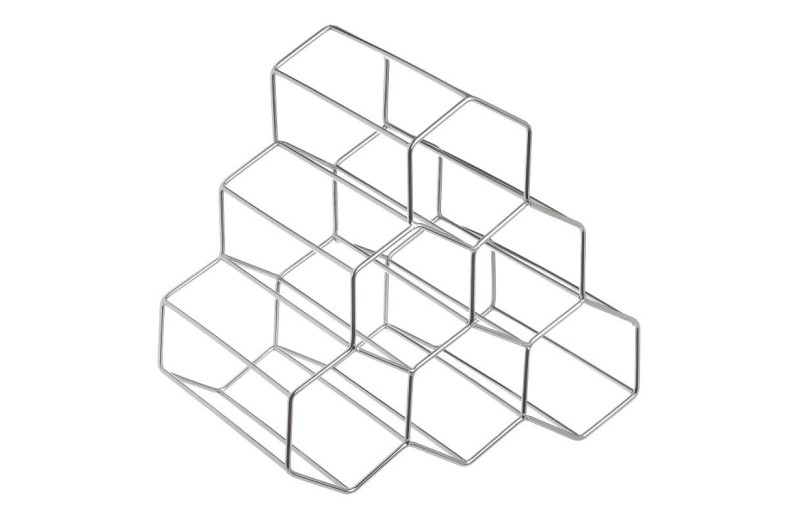 CLICK ΜΠΟΥΚΑΛΟΘΗΚΗ 6ΘΕΣΙΑ ΜΕΤΑΛΛΙΚΗ ΑΣΗΜΙ 30Χ20Χ28 - 20cm x 28cm x 30cm