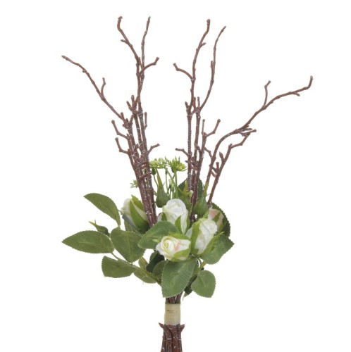 INART ΜΠΟΥΚΕΤΟ ΚΛΑΔΙ/ΛΟΥΛΟΥΔΙ PL ΛΕΥΚΟ Υ36 - 36cm