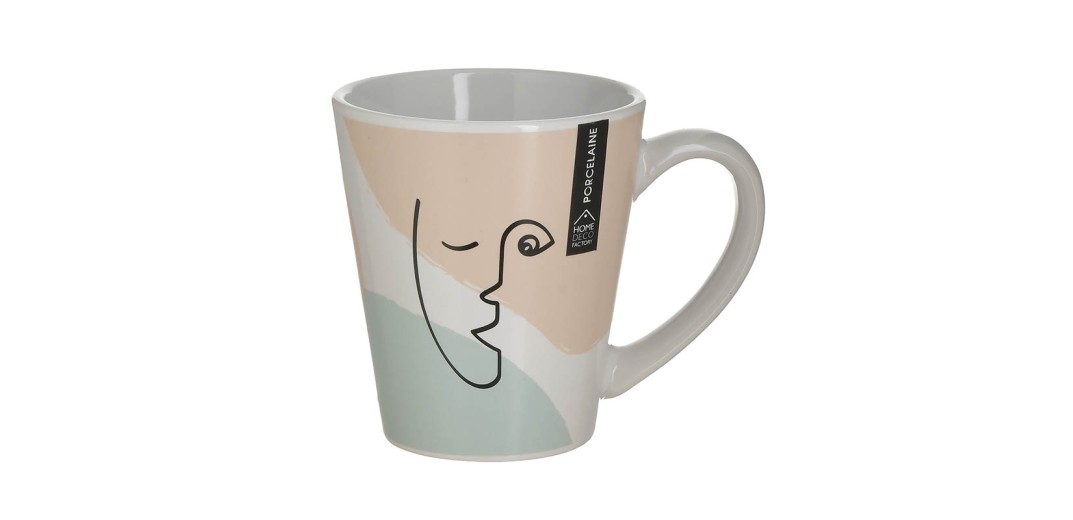 CLICK ΚΟΥΠΑ ΠΟΡΣΕΛΑΝΙΝΗ ΠΡΟΣΩΠΟ ΣΟΜΟΝ/ΠΡΑΣΙΝΟ 13Χ9Χ13 - 9cm x 13cm x 13cm