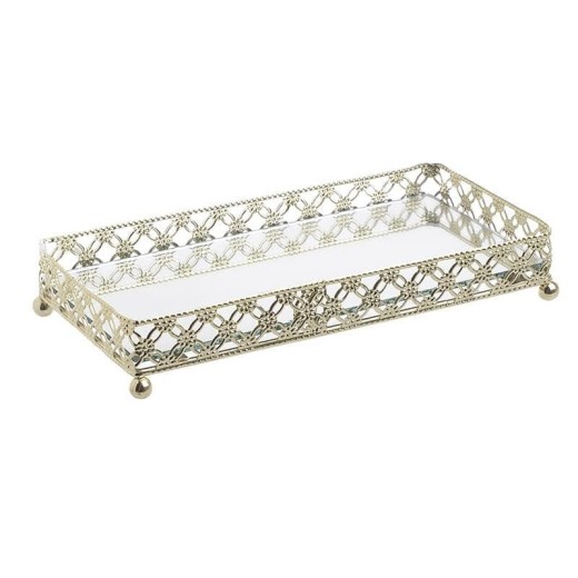 INART ΔΙΣΚΟΣ ΜΕ ΚΑΘΡΕΠΤΗ ΜΕΤΑΛΛΙΚΟΣ ΧΡΥΣΟΣ 20Χ10Χ4 - 10cm x 4cm x 20cm